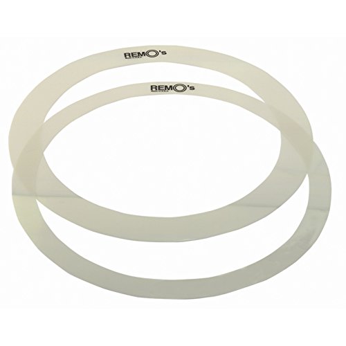 Remo RO0014-00 Drum Muffler Dampening 1-Inch and 1.5-Inch Snare Drum Rings (Pair)