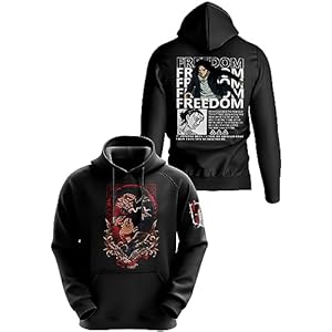CRAZYMONK Attack On Titan Wings of Freedom Unisex Anime Hoodie