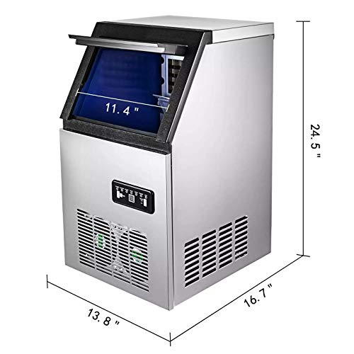 50KG Kommerzielle Eismaschine 110LB Maker Maschine 110LBS Ice Cube Maker Maschine Digital Control Refrigeration für Bar… – Bild 5