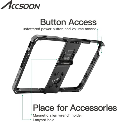 Accsoon Cepc-04 Ipad Power Cage Pro Ii For Ipad Compatible With Ipad Pro 12.9 Inch Gen 3,4,5,6 (For Ipad 12.9 Inch) #TOP5