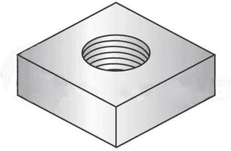 1/4"-20 Square Machine Screw Nuts/Steel/Zinc (Quantity: 4000 pcs)