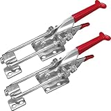 Accessbuy Toggle Latch Clamp,U-Bolt Self-Lock Large Toggle Latch,2000Lbs Holding Capacity,Adjustable Heavy Duty Latch Hardware for Machine,Smoker lid,Tire Carrier and More (7.87 inch)