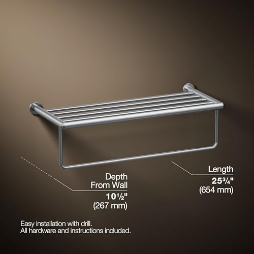 Kohler Kumin Accessoire Salle de Bain Chromé K-24552-CP Étagère Hôtelière