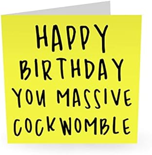 Central 23  Funny Birthday Card For Him  Rude Birthday Card for Men  For Brother Boyfriend Dad  Humour  Comes With Fun Stickers