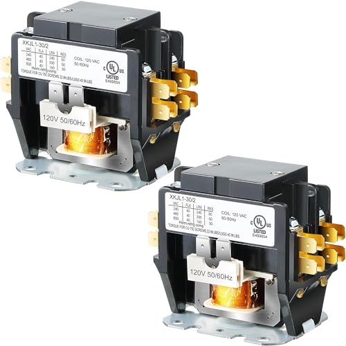 Dreyoo DREYOO-RELAYS-2356 2 Pack Carrier Hvac Motor 2 Pole Contactor cover