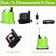 Mini Wasserpumpe 20W 1500L/H Tauchpumpe Klein mit 3 Düse & 1,5 m Schlauch, Ultra Leise Aquarium Pumpe Unterwasser, Springbrunnenpumpe, für Gärten, Aquarium, Teich, Brunnen(Grün)