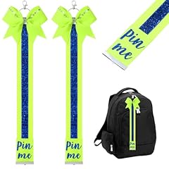 Neon Green/Glitter Royal Blue