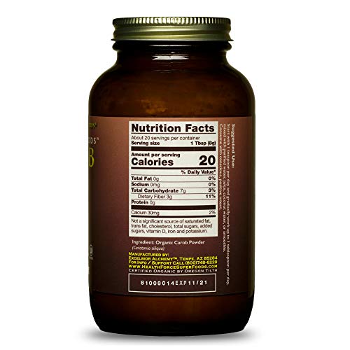 image for HealthForce SuperFoods Integrity Foods Carob - 160 Grams - High in Die
