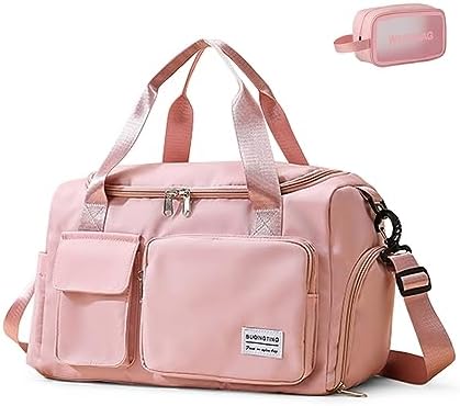 Small Gym Bag for Women, Travel Duffle Bag Carry On Weekender Bag...