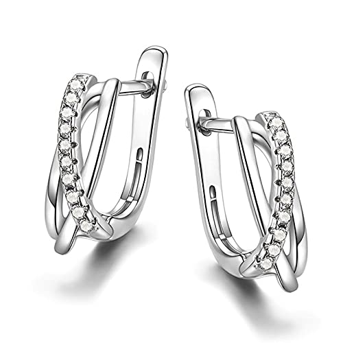 Boucle d'oreille croix noire femme le bijou confortable quotidien