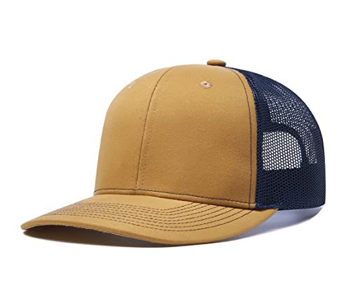 Image of Quanhaigou Trucker Hat - Mesh Snap Back - Unisex Adjustable Baseball Cap - Outdoor Hats for Men Women