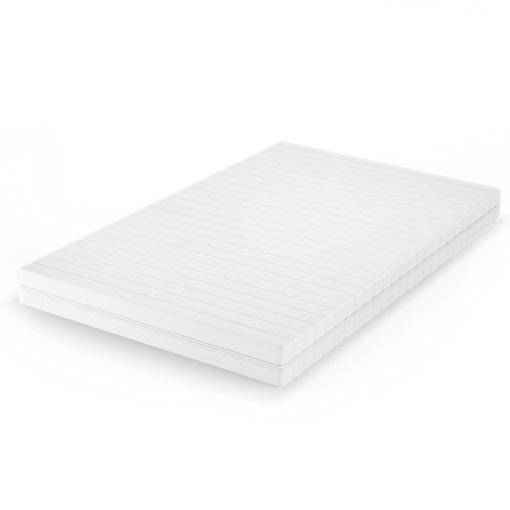 VitaliSpa Matelas en Mousse Froide, Blanc, 120x200cm H3 degré de dureté, 7 Zones, avec Housse Amovible et Surface de Couchage à élasticité ponctuelle