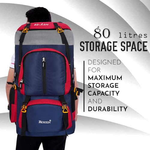 Image of 80L Travel Backpack for Outdoor Sport Camp Hiking Trekking Bag Camping Rucksack