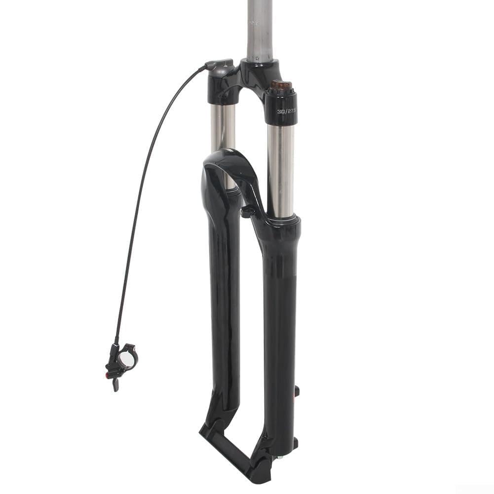 HaloModora Aluminum Alloy Bicycle Front Fork with Hydraulic Lockout, Smooth Suspension Upgrade for Mountain Biking Adventures(26 inches Light red)