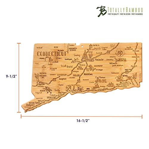 Tabla de cortar Bamboo forma de Connecticut miniatura 6