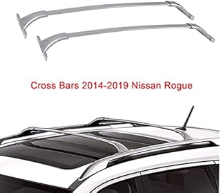 CARMOCAR Roof Rack CrossBars Replacement for Nissan Rogue 2014 2015 2016 2017 2018 2019,Factory Style Top Cargo Roof Racks Cross Trail Bars - Canoe Kayak Snowboards skis Bikes