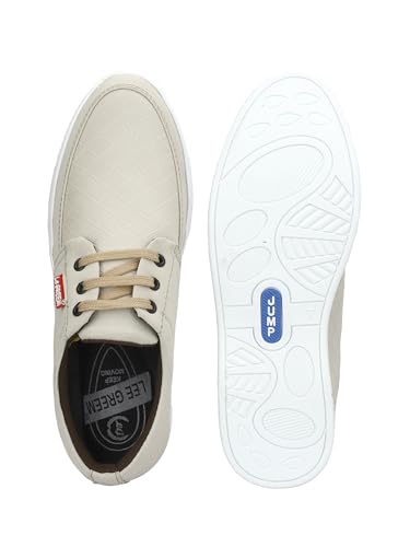 Image of Le Greem Men's Casual Lace-Up Shoes | Lightweight Synthetic Upper | Stylish & Comfortable Sneakers with Anti-Slip Sole - Black