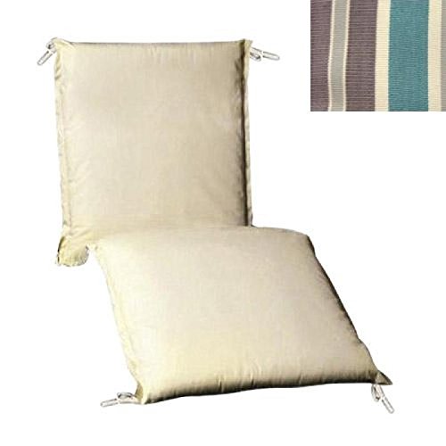 PAPILLON 8097050 Cojin para Tumbona 200x65x5 cm. Rayas Desenfundable