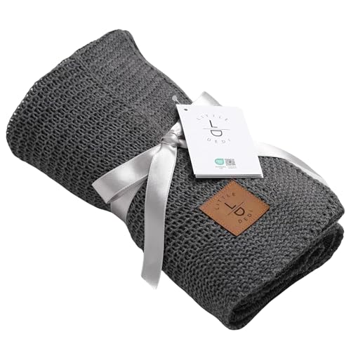 Little Dedi Baby Weiche Strickdecke – Weich & Atmungsaktiv – Oeko-Tex...