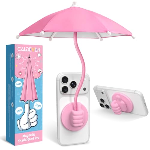 Phone Umbrella for Sun Shade Magnetic: Universal Anti-Glare Umbrella for iPhone UPF45+ Heat UV Protection Thumbs Up Women Teen Girl Gifts Trendy Stuff Pool Travel Beach Accessories Vacation Essentials
