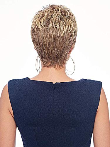 Pretty Short Pixie Wig Color Ss14/88 Shaded Golden Wheat - Hairdo Wigs 3.5" Length Textured Crop Tru2Life Heat Friendly Synthetic Feathered Nape Tapered Bangs Capless Bundle Maxwigs Hairloss Booklet #TOP5