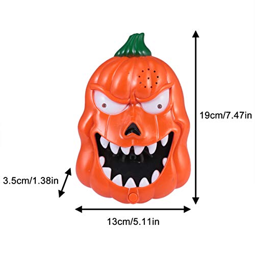 VILLCASE Halloween Campainha de Casa Mal-Assombrada Com Olhos Iluminados E Som Assustador de Anéis d