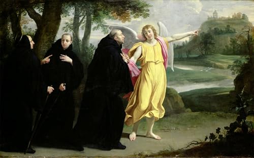Peinture murale Scene From the Life of St Benedict salon zen 60x90