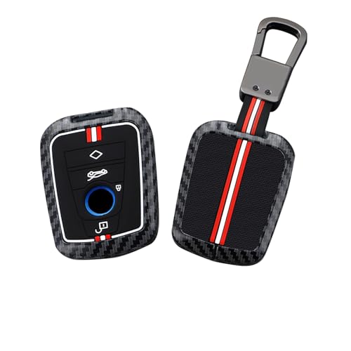 Coque de clé pour BMW i3 i8 antichoc 3 boutons protection silicone carbone