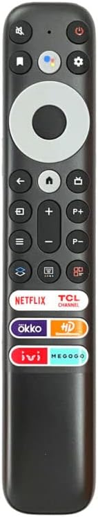 Replacement Remote Control Work for TV/Audio/Projector RC902V FMR5 for TCL 8K QLED Voice TV for Netfflix IVI