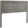 Modway Archie Queen Wood Headboard in Gray