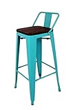Combina diseño y confort, dando a tu cocina o barra de bar, un aire industrial único; asiento en madera para aportar un toque rustico