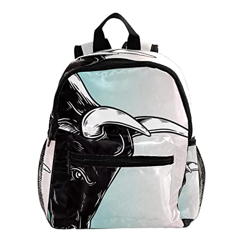 Sac à dos filles et garçons 30,5 cm avec motif taureau pour soulager le dos