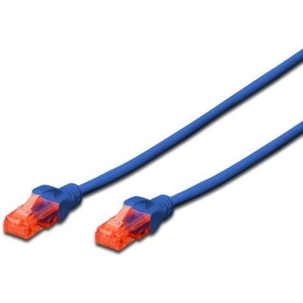 EwentEW-6U-020B Network Patch Cable CAT 6 U/UTP, AWG 24/7, 2 RJ45 Connectors, 2 m, Blue