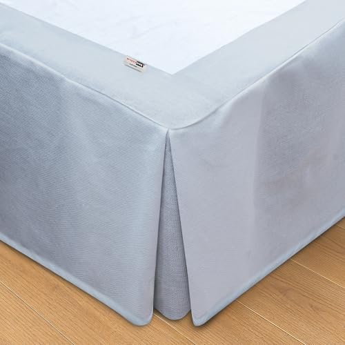 Cache sommier 160x200 Wrappybag jupe de lit protection grise - 2