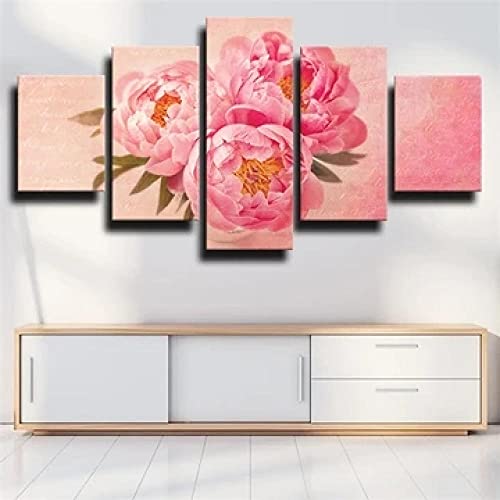 Tableau decoration murale vintage Myrdsio impressions sur toile 5 panneaux salon