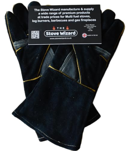 The Stove Wizard Extreme Heat Fire Resistant Gloves Leather with Kevlar Stitching Mitts Perfect for Welding Oven Grill BBQ Mig Fireplace Stove Pot Holder Animal Handling Wood Burners Multi Fuel Stoves - Cosy Home Interiors The Stove Wizard Extreme Heat Fire Resistant Gloves Leather with Kevlar Stitching Mitts Perfect for Welding Oven Grill BBQ Mig Fireplace Stove Pot Holder Animal Handling Wood Burners Multi Fuel Stoves - Image 11