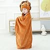 Arkwida Wearable Blanket Hoodie for Kids Toddlers Hooded Towels Soft Cozy Flannel Wearable Throw Blanket Hoodie for Boys Girls Birthday Gifts (Lion 60 * 50) #1
