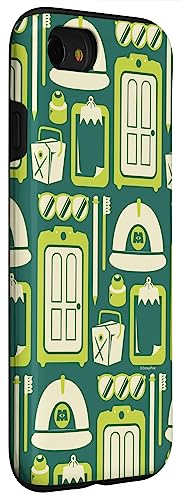 Coque iPhone SE 2020 Monsters Inc Pixar portes vertes - 3