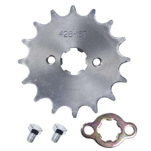 RUIQIMOTO Motorcycle 428 16T 17mm Front Engine Sprocket for