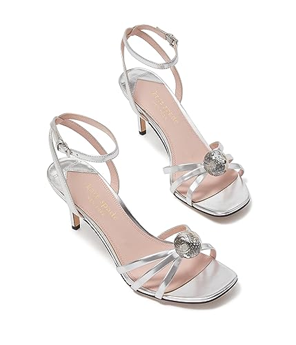 kate spade new york Lets Dance Heel Silver 6.5 M