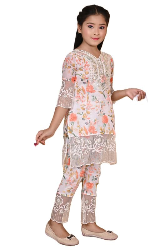 Image of Elegent Girl Dresses|| Ebroidery Dress For Girls || Cotton Blend,INDIANSUIT 2-12 YEARS