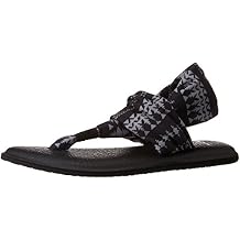 Sanuk Womens Yoga Sling 2 Print Vintage Sandal, Black/Natural KOA Tribal, 7