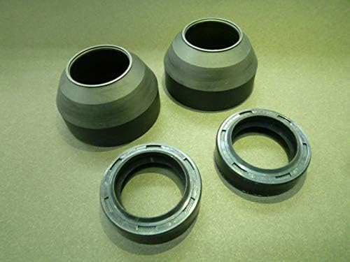 マメタン/QR50 スズキ純正新品フォークシール オイルシール＋ダストシール 各2個1台分 オーバーホール レストア