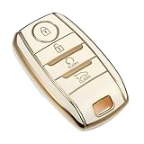 MACHSWON Coque de clé intelligente en TPU pour Kia Forte Koup Kia Niro Kia Optima Kia Rio Blanc