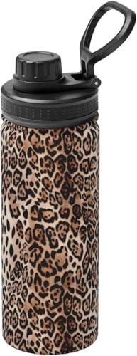 アニマル柄 ヒョウ柄 豹柄 水筒 真空断熱 保温 保冷 スポーツボトル 人気 ステンレスボトル スポーツ飲料対応 漏れない 直飲み530ml 男の子 女の子 おしゃれ 大人 子供 アニメ グッズ キャラクター プレゼント GVrj101