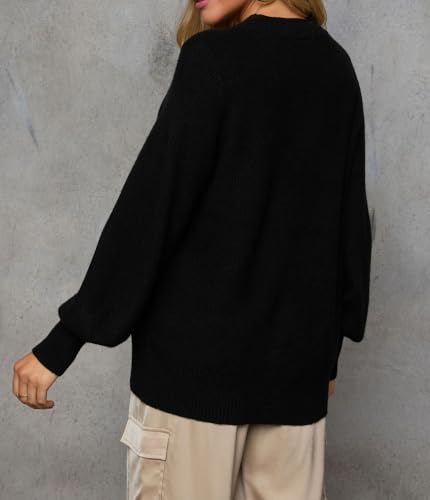 Lacozy Long Sleeve Sweaters for Women Turtleneck Pullover Lantern Knit Sweater Casual Jumper Tops Fall Fashion Trendy2