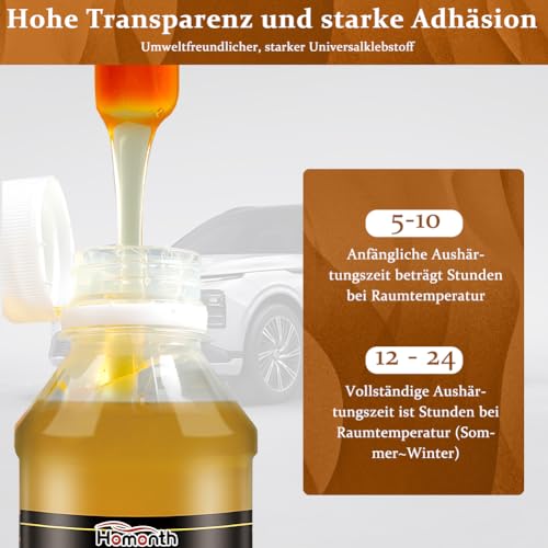 agctrler 100g Auto Dachhimmel Kleber, Headliner Repair Glue, Auto Dachhimmel Reparatur Kleber, Langlebig und Stabil, Hochtemperaturbeständig, Geeignet zur Reparatur von Autodächern, Leder, Sofas usw