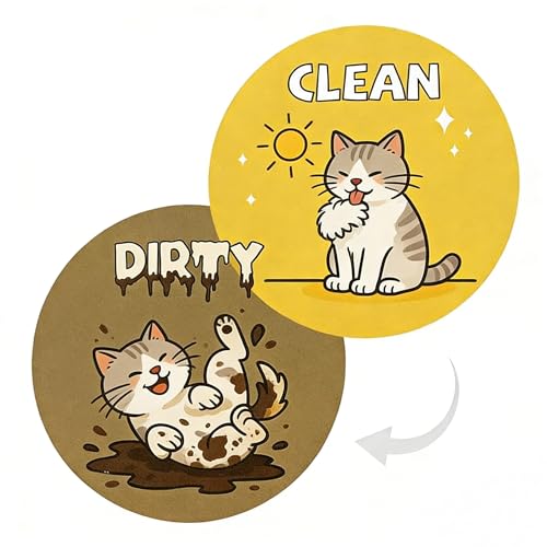 Imán Decorativo para Lavavajillas con Diseño Gatito
