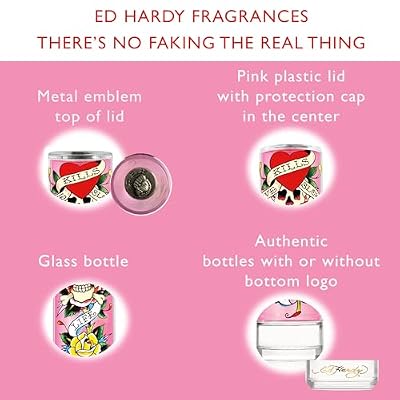 Ed Hardy Perfume for Women, Eau De Parfum Spray with Warm Amber Notes, 3.4 fl oz