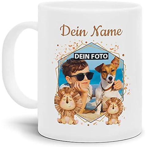 Tassendruck Kinder-Tasse mit Tiermotiv Löwe Cover